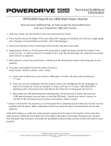 PowerDrive RPPD1000 User manual