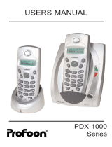 Profoon PDX-1000 plus serie DECT User manual