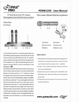 PYLE Audio PDWM 2250 User manual