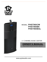 PYLE Audio PHST90IBK User manual