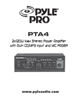 PYLE Audio PTA4 User manual