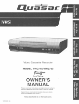 Quasar VHQ740 User manual
