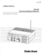 Radio Shack DX-394 Owner's manual