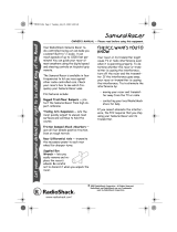 Radio Shack Samurai Racer 60-4274 User manual