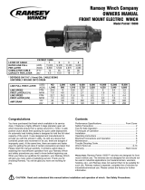 Ramsey Front Mount Electric Winch Patriot 15000 User manual