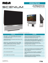 RCA Scenium HD50LPW164 User manual