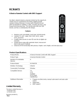 RCA RCR8473 User manual