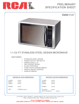RCA RMW1132 User manual