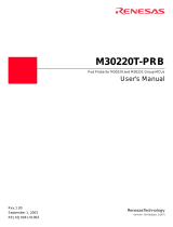 Renesas M30220T-PRB User manual