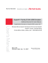 Renesas SuperH HS0720KCU01HE User manual
