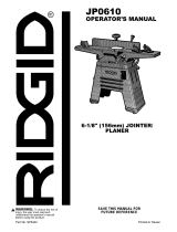 RIDGID JP06101 User manual