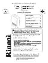 Rinnai EX11C (RHFE-265FTA) User manual
