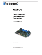 RoboteQ AX500 User manual