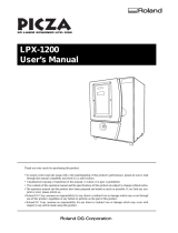 Roland LPX-1200 User manual