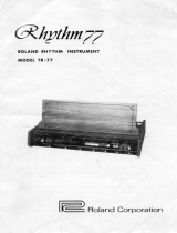 Roland TR-77 User manual