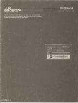 Roland TR-808 User manual