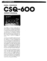 Roland CSQ-500 User manual