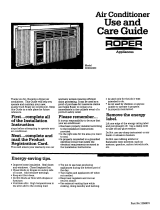 Roper X05002W0 User manual