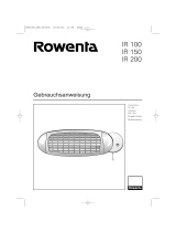 Rowenta BRUGSANVISNING IR 100 User manual
