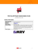 RSA Security Home Security System 3.6.0 User manual
