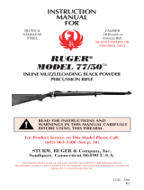 Ruger 77/50 User manual