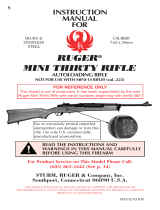 Ruger MINI THIRTY RIFLE User manual