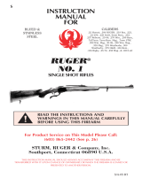 Ruger RUGER NO. 1 SINGLE SHOT RIFLES User manual
