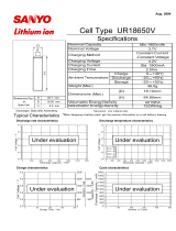 Sanyo UR18650V User manual