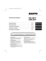 Sanyo VQM-801P User manual