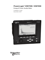 Schneider Electric ION7650 User manual
