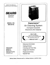 Sears KENMORE 635.83142 User manual