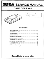 Sega Game Gear VA1 User manual
