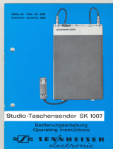 Sennheiser Studio-Taschensender SK 1007 User manual