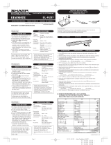 Sharp EL-R287 User manual