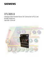 Siemens DTU3005-B User manual