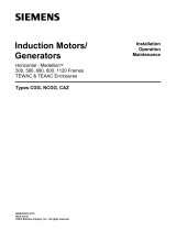 Siemens Induction motors/ generators 580 User manual