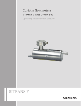 Siemens SITRANS F Coriolis flowmeters 2100 Di 3-40 User manual