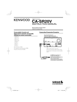 Sirius Satellite Radio Kenwood CA-SR20V User manual