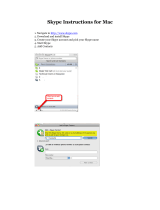 Skype MAC Owner's manual