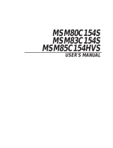 OKI msm85c154hvs User manual