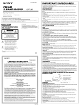 Sony Ericsson ICF-38 User manual