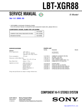 Sony Ericsson LBT-XGR88 User manual