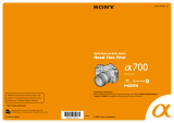 Sony dslr a700k 18 70mm User manual