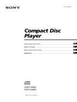 Sony CDP-CA9ES User manual