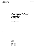 Sony CDP-C265 User manual