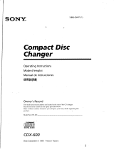 Sony CDX-600 User manual