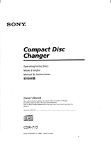 Sony CDX-715 User manual
