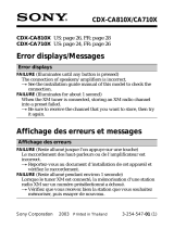 Sony CDX-CA710X User manual
