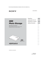 Sony HDPS-M10 User manual