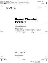 Sony HT-DDW675 User manual